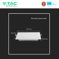 Immagine 9 - V-Tac Pro VT-61003 Mini Pannello LED Quadrato 3W SMD Chip Samsung a Incasso con Driver - SKU 104771 / 104781 / 104791