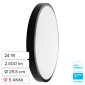 Immagine 1 - V-Tac Pro VT-8624 Plafoniera LED Rotonda 24W SMD Chip Samsung IP44 Colore Nero - SKU 76361-24 / 76371-24 / 76381-24