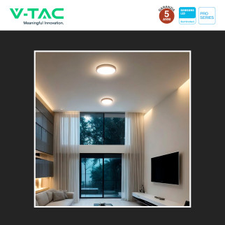 V-Tac Pro VT-8624 Plafoniera LED Rotonda 24W SMD Chip Samsung IP44