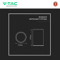 Immagine 5 - V-Tac VT-802-W Portafaretto Rotondo a Plafone in Alluminio con Portalampada per Lampadine GU10 Colore Bianco - SKU 8944