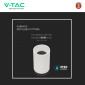 Immagine 6 - V-Tac VT-802-W Portafaretto Rotondo a Plafone in Alluminio con Portalampada per Lampadine GU10 Colore Bianco - SKU 8944