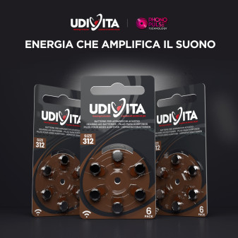 Udivita Misura 312 60 Batterie per Apparecchi Acustici Blister 6 pile