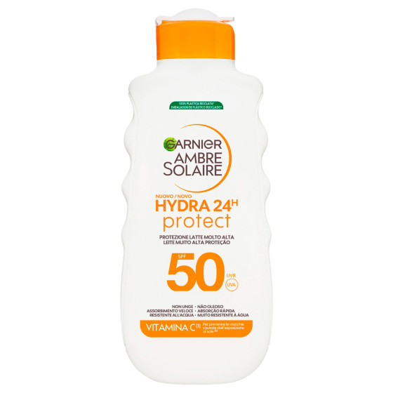Garnier Ambre Solaire Hydra 24H Protect Protezione Solare Alta SPF 50 Garnier Ambre Solaire Hydra 24H Protect Protezione Solare Alta SPF 50