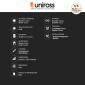 Immagine 3 - Uniross Torcia Multi-Uso 3W IP44 Doppia Funzione Torcia e Faretto Installazione con Magnete e Gancio - mod. ULFL018