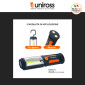 Immagine 7 - Uniross Torcia Multi-Uso 3W IP44 Doppia Funzione Torcia e Faretto Installazione con Magnete e Gancio - mod. ULFL018