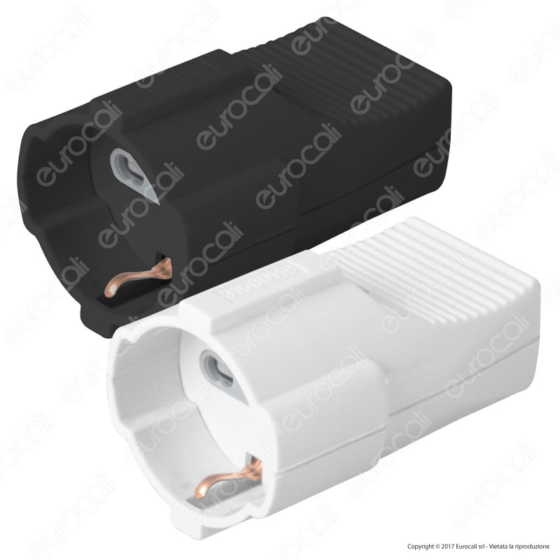 Wiva Presa Singola Multistandard con Uscita Cavo Dritta - Colore