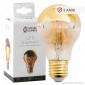 Girard Sudron Lampadina LED E27 6W Bulb A60 Filamento Ambrata Calotta Dorata Dimmerabile - mod. 15651 [TERMINATO]