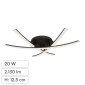 Immagine 1 - V-Tac VT-7792 Lampadario LED a Superficie 20W SMD Colore Nero - SKU 7005