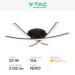 Immagine 2 - V-Tac VT-7792 Lampadario LED a Superficie 20W SMD Colore Nero - SKU 7005