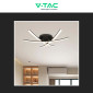 Immagine 4 - V-Tac VT-7792 Lampadario LED a Superficie 20W SMD Colore Nero - SKU 7005