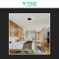 Immagine 5 - V-Tac VT-7792 Lampadario LED a Superficie 20W SMD Colore Nero - SKU 7005