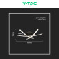 Immagine 6 - V-Tac VT-7792 Lampadario LED a Superficie 20W SMD Colore Nero - SKU 7005