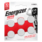 Energizer Lithium Pile a Bottone CR2032 3V per Telecomandi Chiavi Elettroniche - Blister da 6 Batterie