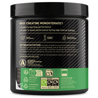 Creatina in Polvere gusto Punch alla Frutta Optimum Nutrition