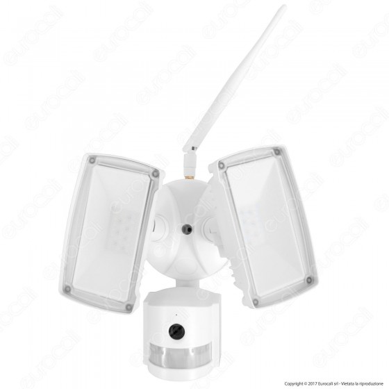 V-Tac VT-4818 Faretto LED di Sicurezza 18W con Sensore e Telecamera V-Tac VT-4818 Faretto LED di Sicurezza 18W con Sensore e Telecamera