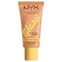 NYX Professional Makeup Buttermelt Glaze Fondotinta Illuminante SPF 30 Coprenza Modulabile 02 Vanilla Bean Butta - Flacone 30ml