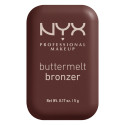 NYX Professional Makeup Buttermelt Bronzer in Polvere con Burro di Mango Mandorle e Karité 08 Butta Than U - Cofanetto da 5g