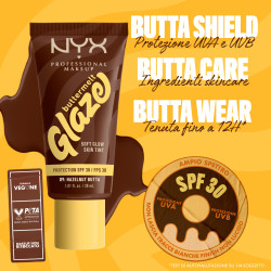 NYX Professional Makeup Buttermelt Glaze Fondotinta SPF 30 Colore 09