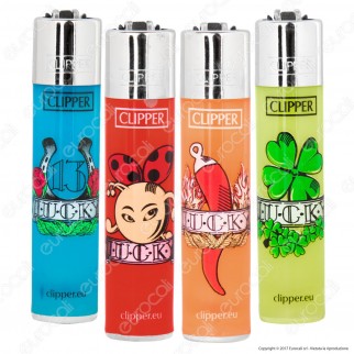 Clipper Large Fantasia Fortuna Tattoo - 4 Accendini [TERMINATO]