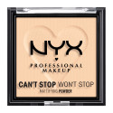 NYX Professional Makeup Can&#039;t Stop Won&#039;t Stop Cipria in Polvere Opacizzante e Levigante a Lunga Tenuta 02 Light