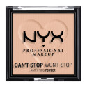 NYX Professional Makeup Can&#039;t Stop Won&#039;t Stop Cipria in Polvere Opacizzante e Levigante a Lunga Tenuta 04 Medium