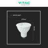 V-Tac VT-267 Lampadina LED GU5.3 6W Faretto MR16 SMD