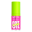 NYX Professional Makeup Fat Oil Chillz Gloss Labbra Colorato Idratante Effetto Ghiaccio 16 Strawberry Slush - Flacone da 4,8ml