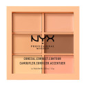 NYX Professional Makeup Palette Conceal Correct Contour 6 Tonalità Correttori in Crema per Imperfezioni e Contouring - 01 Light