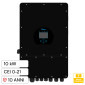 V-Tac Deye Inverter Trifase Ibrido On-Grid / Off-Grid 10kW IP65 10 Anni Display LCD Certificato CEI 0-21 Colore Nero - SKU 12307