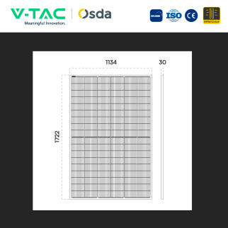 Pannelli Fotovoltaici 440W STC 488W BNPI TOPCon IP68 V-Tac Austa Osda