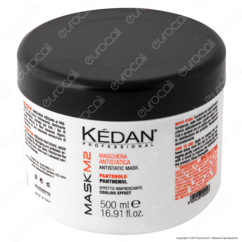 Kédan Professional Maschera Antistatica con Pantenolo - Barattolo da