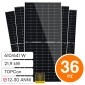 V-Tac 36 Pannelli Solari Fotovoltaici Trinasolar 21,9Kw 610W STC 641W BNPI Bifacciali Monocristallini TOPCon - SKU 12634