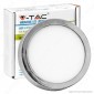 V-Tac VT-605CH RD Pannello LED Rotondo 6W SMD Cromato con Driver - SKU 6358 / 6359 / 6360