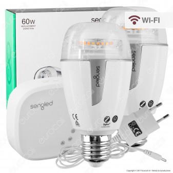 Sengled Element ZigBee Starter Kit 2 Lampadine LED E27 Wi-Fi + Hub