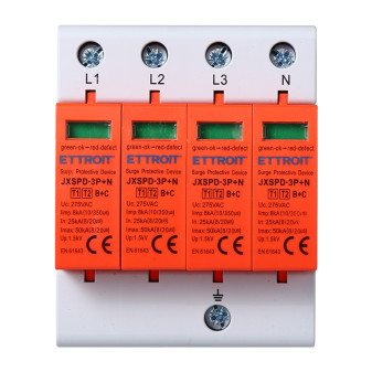 ETTROIT Scaricatore Di Sovratensione 3P+N 25KA-50KA T2 - Mod. JXSPD-3P+N