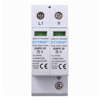 ETTROIT Scaricatore Di Sovratensione 2P 20KA-40KA T2 - Mod. JX5220