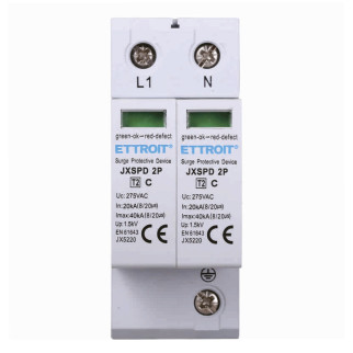 ETTROIT Scaricatore Di Sovratensione 2P 20KA-40KA T2 - Mod. JX5220