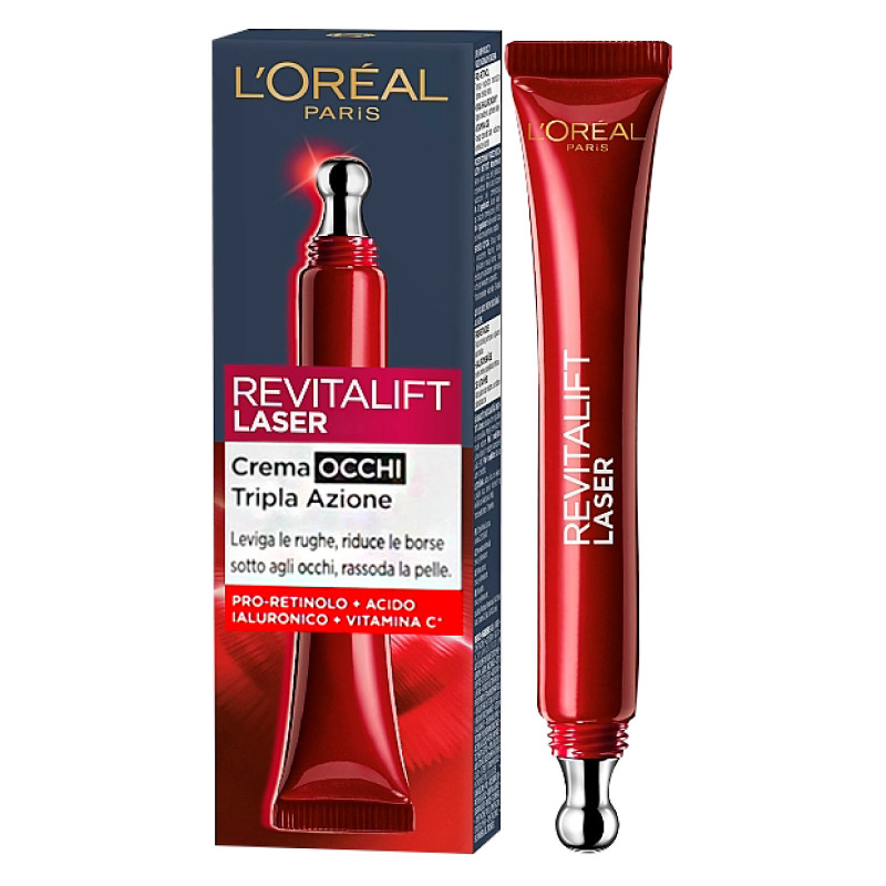 Crema Occhi Tripla Azione Anti-Rughe Revitalift Laser L'Oréal Paris Crema Occhi Tripla Azione Anti-Rughe Revitalift Laser L'Oréal Paris