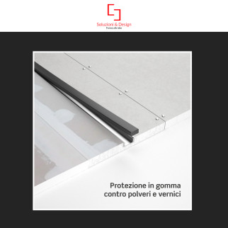 SD290/S12 5 Profili in Alluminio Integrati da 2m per Strisce LED SD