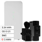 Marstek Batteria BMS LiFePO4 44,8V 50Ah 2,24kWh IP65 da Balcone CEI 0-21 con Smart Meter mod. CT002 a Scelta - mod. B2500