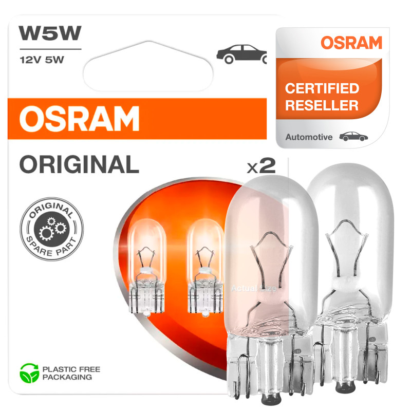 Lampadine Original W5W per Auto Ricambi Originali Osram Lampadine Original W5W per Auto Ricambi Originali Osram