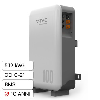 VT-48100 Batteria LiFePO4 5.12KWh IP65 Fotovoltaico V-Tac