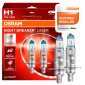 Osram Night Breaker Laser H1 12V 55W per Fari Auto Luce Bianca - 2 Lampadine