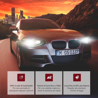 Lampadine Night Breaker Laser H1 per Fari Auto Osram