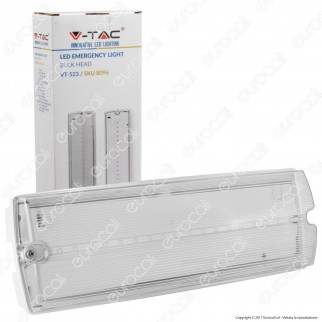 V-Tac VT-523 Lampada LED 140lm d'Emergenza Anti Black Out Grado