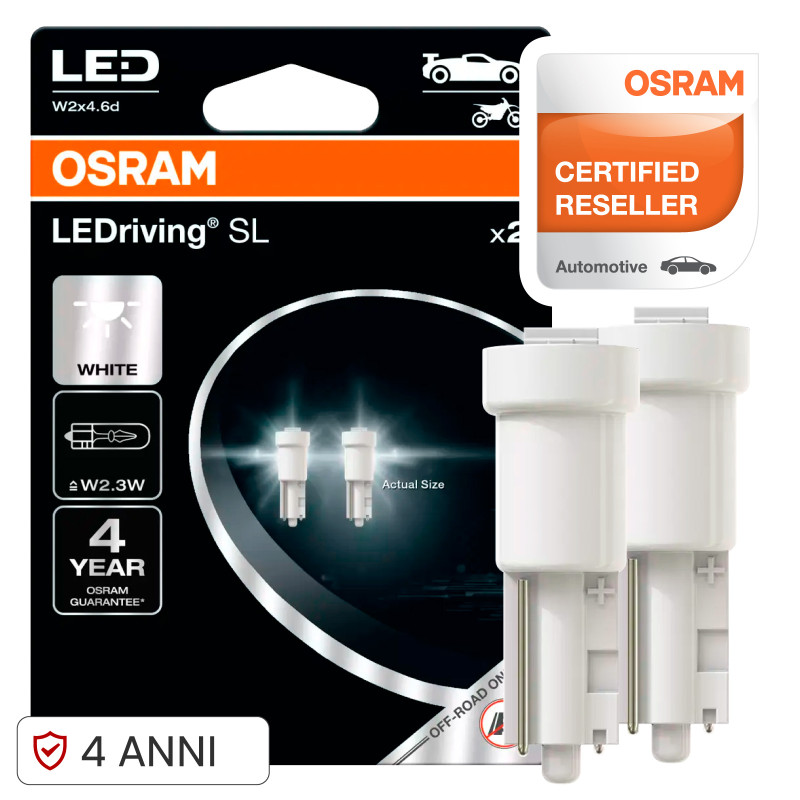 Lampadine LEDriving SL W2.3W T5 W2x4.6d per Auto Osram Lampadine LEDriving SL W2.3W T5 W2x4.6d per Auto Osram