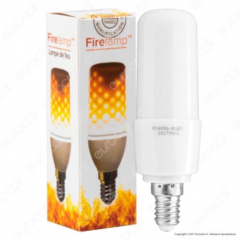 Firelamp Lampadina LED E14 3W 64 LED Copertura Opaca [TERMINATO]