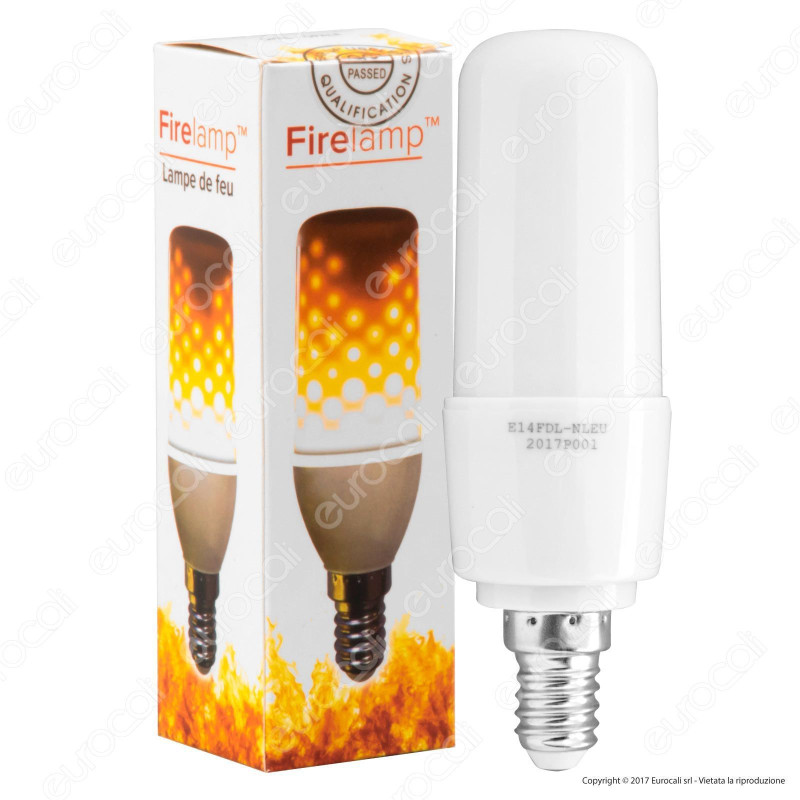 Firelamp Lampadina LED E14 3W 64 LED Copertura Opaca [TERMINATO]