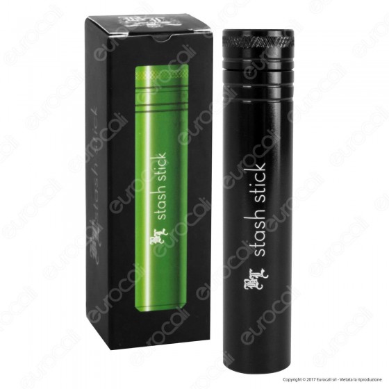 Porta Sigaretta Astuccio in Alluminio Black Leaf Stash Stick