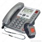 Amplicomms PowerTel 97 Telefono Fisso con Segreteria e Bracciale SOS per Portatori di Apparecchi Acustici [TERMINATO]